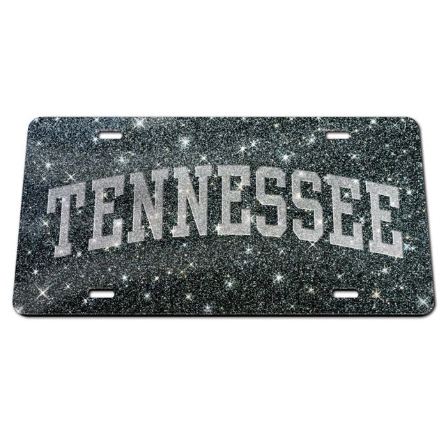 Placas de matrícula clásicas de acrílico con brillo de Tennessee Volunteers