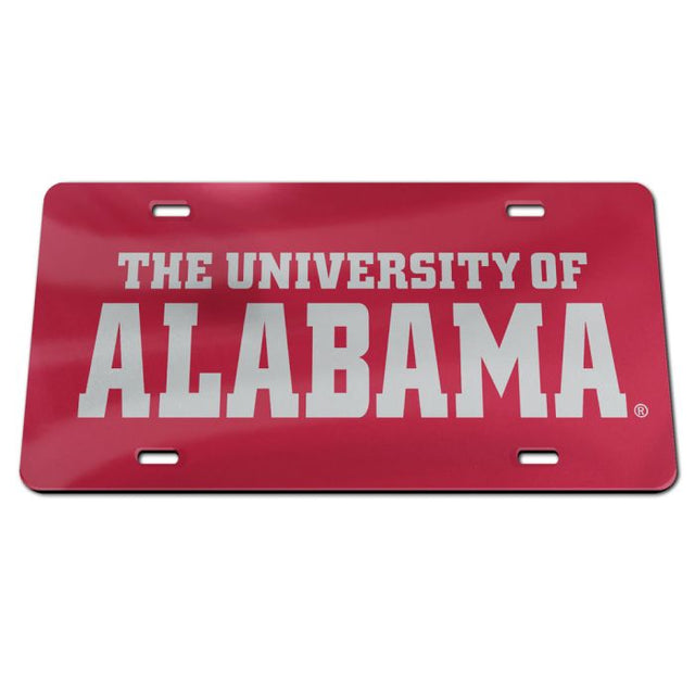 Alabama Crimson Tide Acrylic Classic License Plates