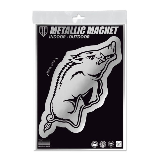 Imanes metálicos de Arkansas Razorbacks de 5" x 7"