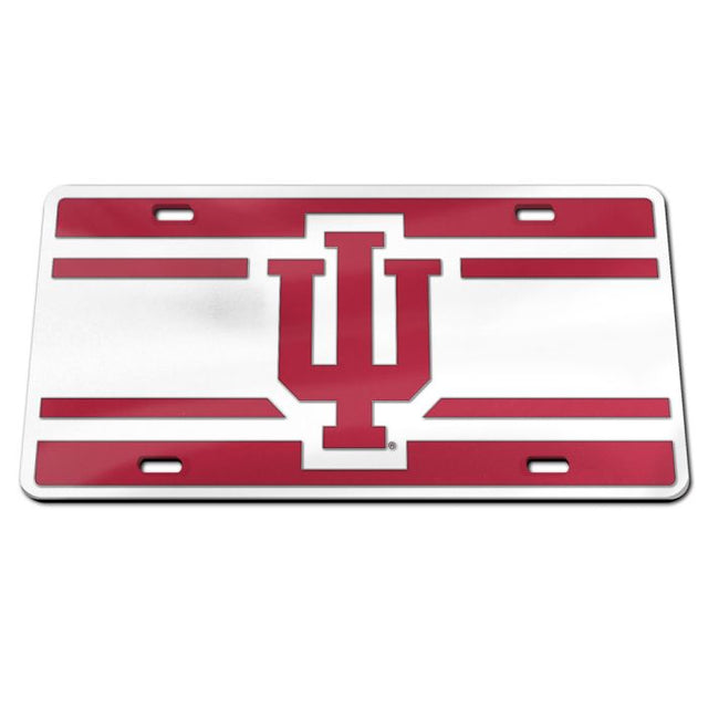 Matrícula acrílica especial STRIPES de Indiana Hoosiers