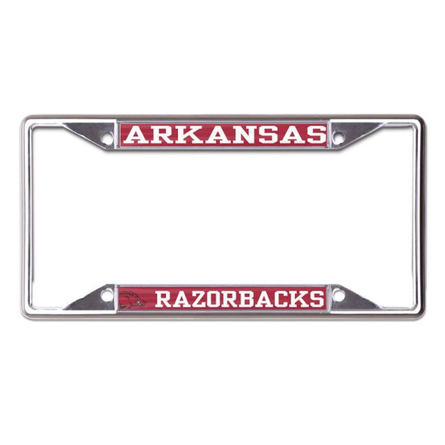 Marco de malla con licencia MEGA de Arkansas Razorbacks, de acero inoxidable y estampado