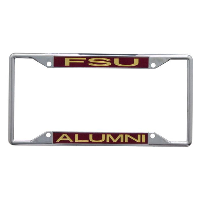 Marco de licencia de plt. de los Florida State Seminoles, de acero inoxidable, estampado