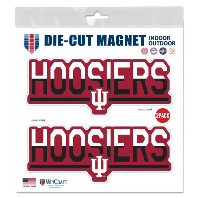 Imanes para exteriores de Indiana Hoosiers, 6" x 6"