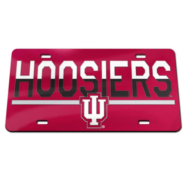 Matrícula acrílica especial de Indiana Hoosiers