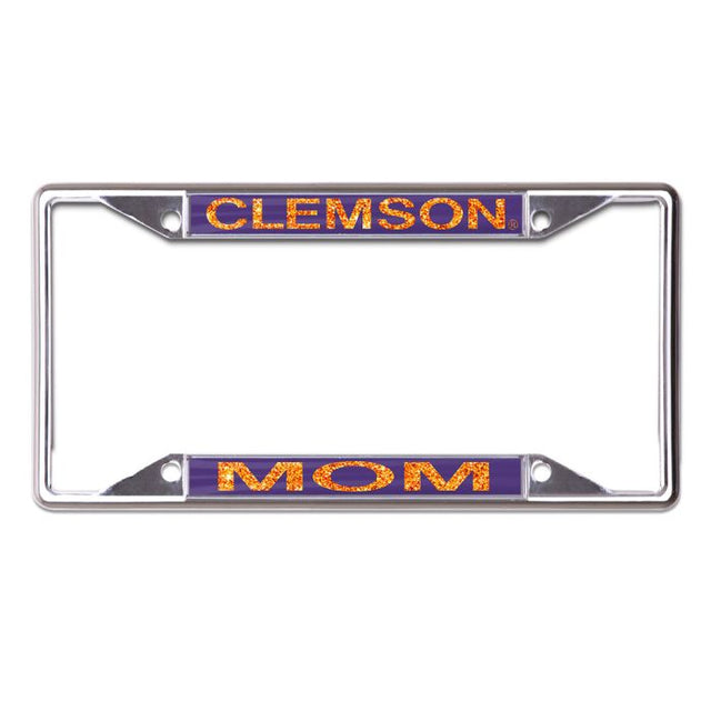 Clemson Tigers GLITTER LETTERS Lic Plt Frame S/S Printed