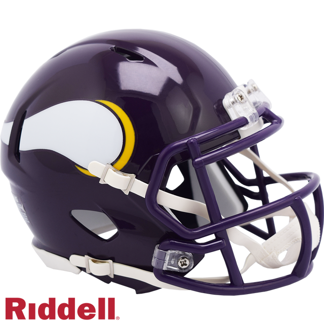 Réplica de casco de los Minnesota Vikings Riddell Mini Speed Style 1983-2001 T/B