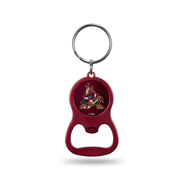 Arizona Coyotes Colored Bottle Opener Keychain - Maroon