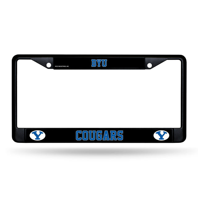 BYU Cougars Black Chrome Frame W/ Printed Inserts