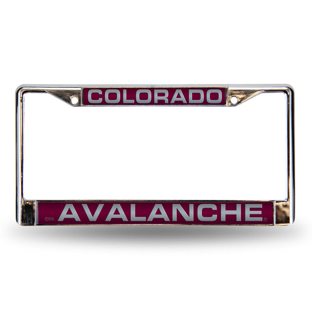 Colorado Avalanche Maroon Laser Chrome Frame