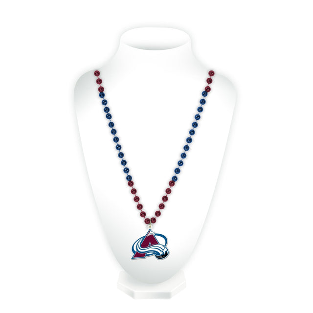 Colorado Avalanche Sport Beads With Medallion
