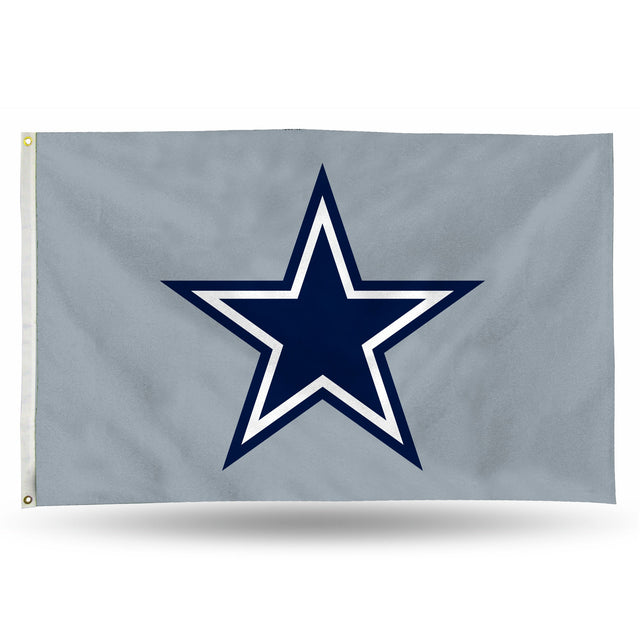 Dallas Cowboys Banner Flag (3X5) - Silver Background W/Star