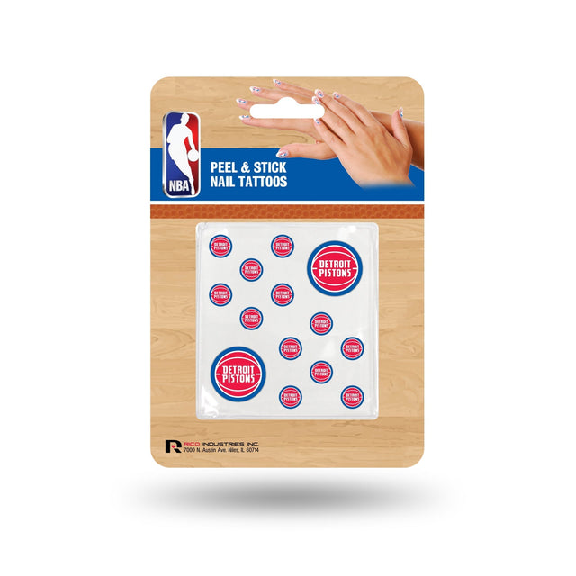 Detroit Pistons Nail Tattoos