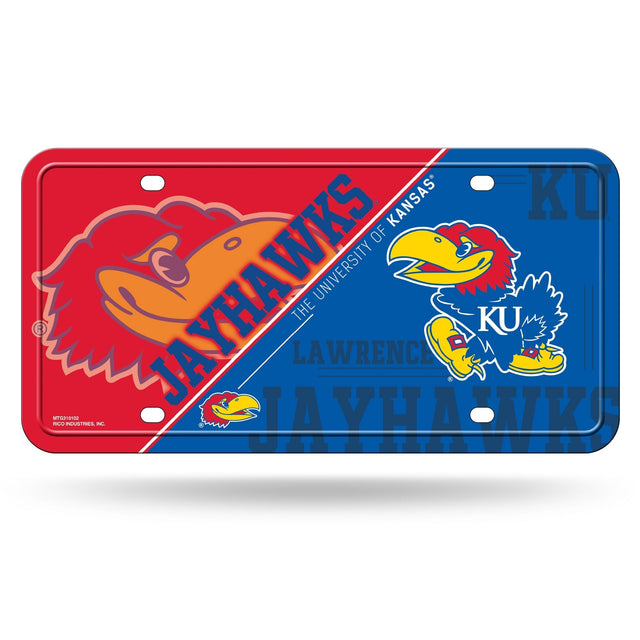 Kansas Jayhawks Metal Tag