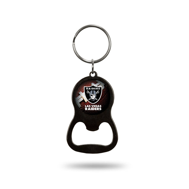 Las Vegas Raiders Colored Bottle Opener Keychain - Black