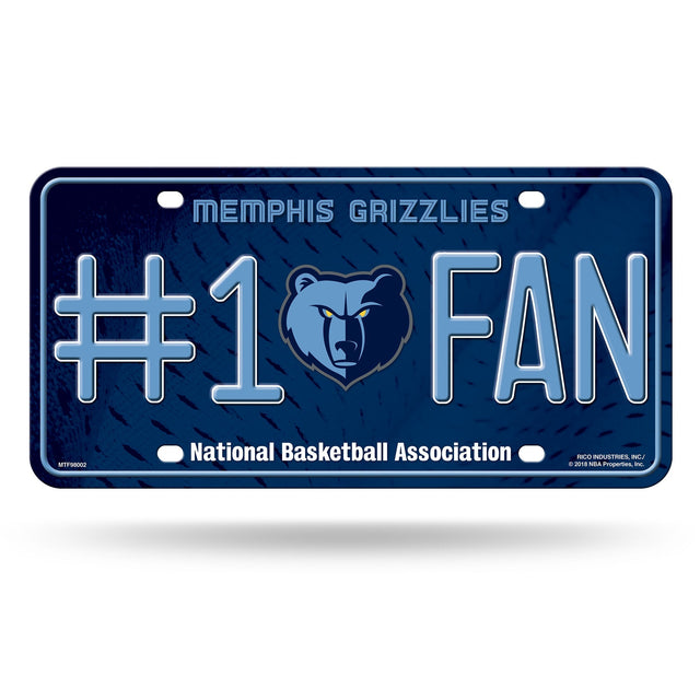 Memphis Grizzlies #1 Fan Metal Tag