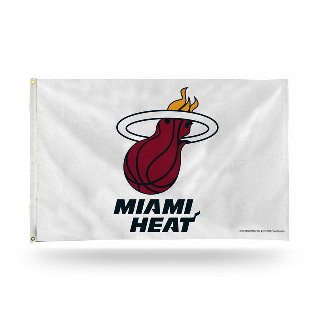Miami Heat White Banner Flag