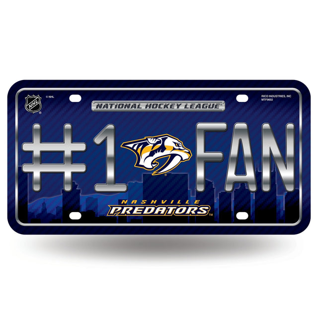 Nashville Predators #1 Fan Metal Tag