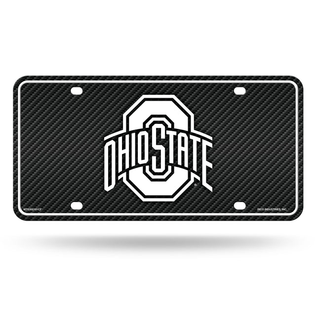 Ohio State University - Carbon Fiber Design - Metal Auto Tag