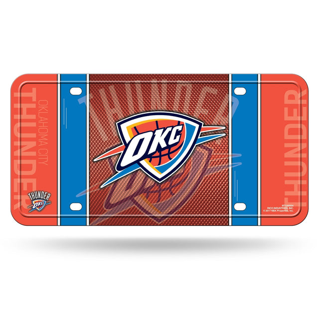 Oklahoma City Thunder Orange Metal Tag