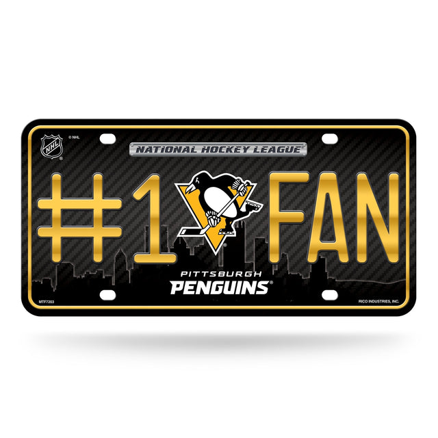 Pittsburgh Penguins #1 Fan Metal Tag