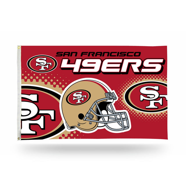 San Francisco 49Ers Helmet Banner Flag (3X5)