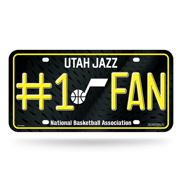 Utah Jazz #1 Fan Metal Tag