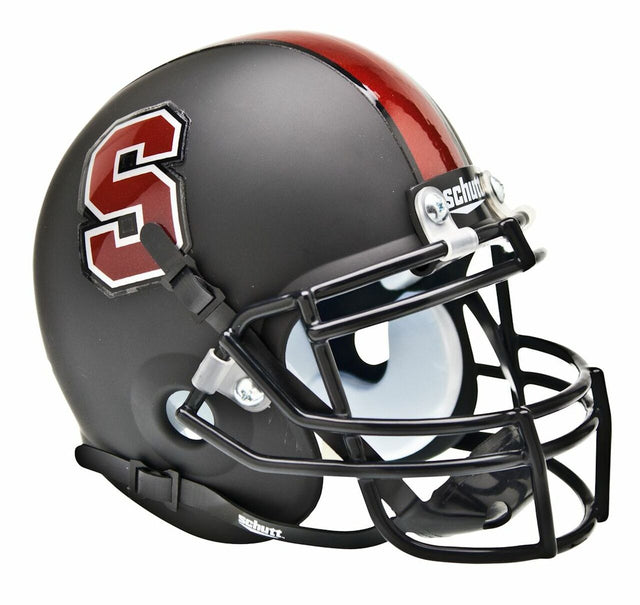 Stanford Cardinal Schutt Mini Helmet - Black Alternate Helmet -
