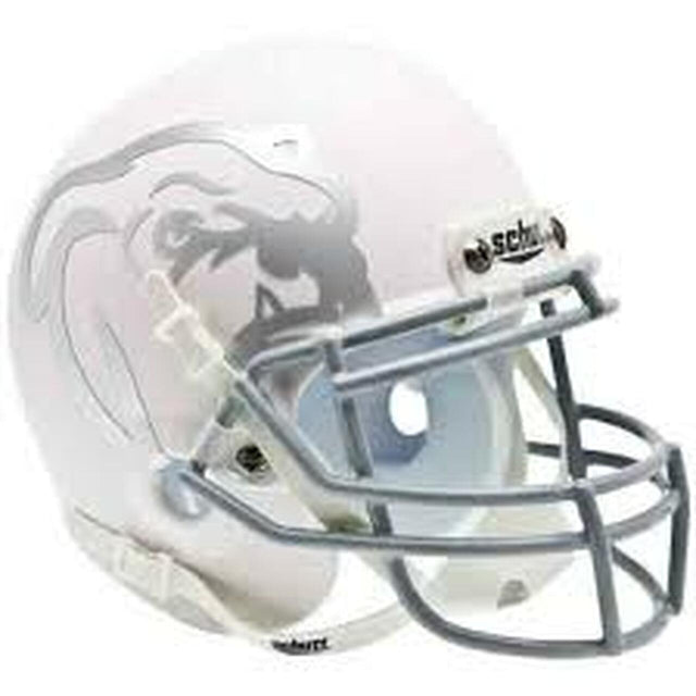 Casco Schutt Mini de Mississippi State Bulldogs, blanco alternativo