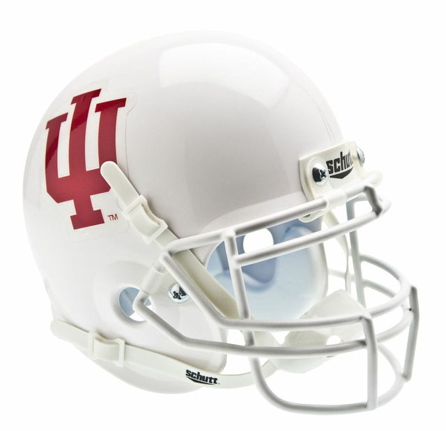 Casco Schutt Mini de Indiana Hoosiers: casco alternativo n.° 1, blanco