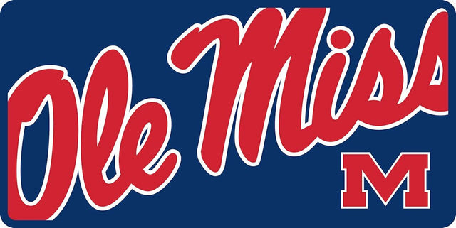 Matrícula de los Mississippi Rebels: estilo mega acrílico