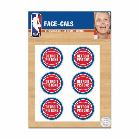 Detroit Pistons Tattoo Face Cals Special Order