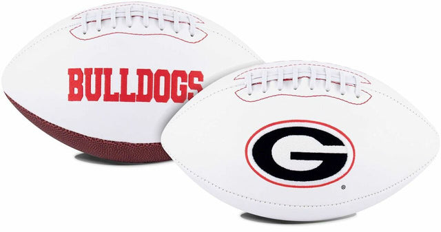 Serie de firmas bordadas de tamaño completo de fútbol de Georgia Bulldogs