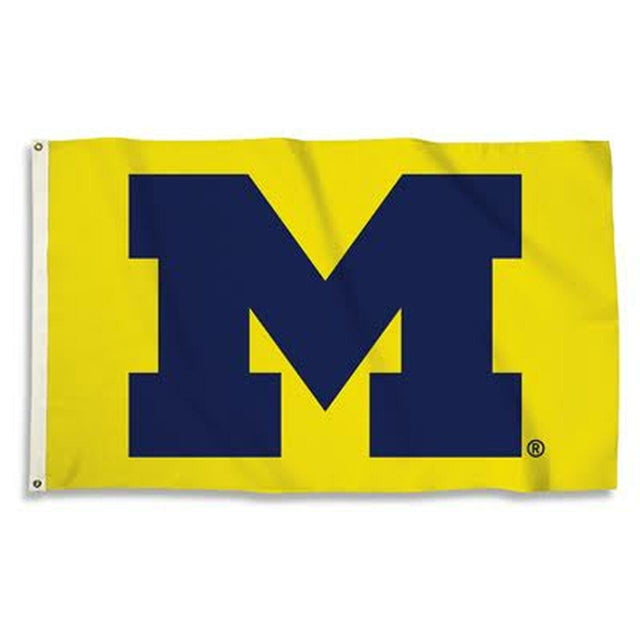 Bandera de los Wolverines de Michigan de 3 x 5 pulgadas