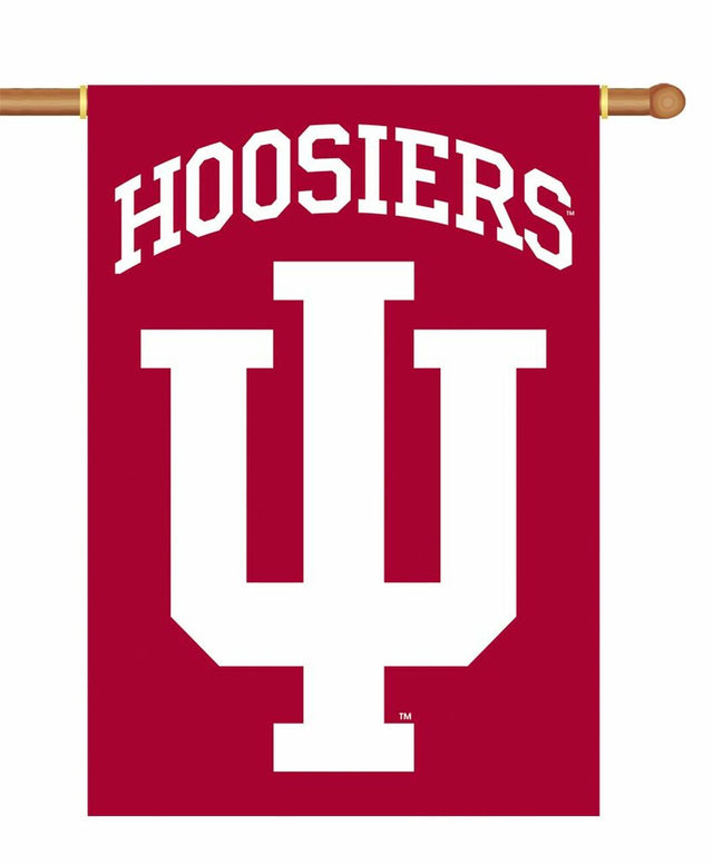 Pancarta de los Indiana Hoosiers de 28 x 40 pulgadas y dos caras