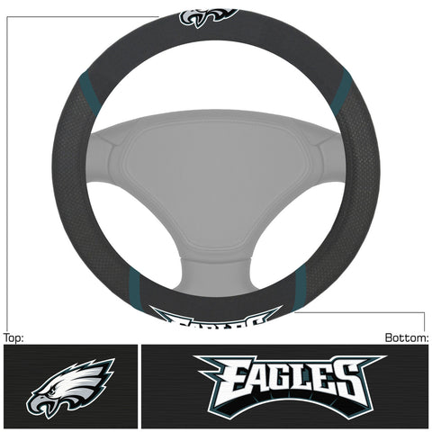 Philadelphia Eagles Steering Wheel Cover Mesh/Stitched