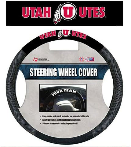 Utah Utes Steering Wheel Cover Mesh Style CO