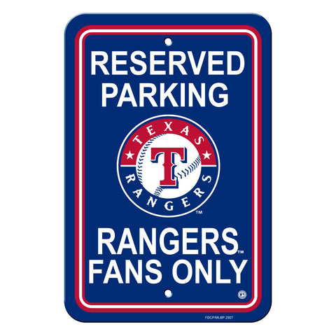 Texas Rangers Sign 12x18 Plastic Reserved Parking Style CO
