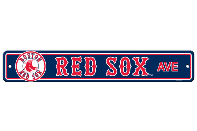 Boston Red Sox Sign 4x24 Plastic Street Style CO