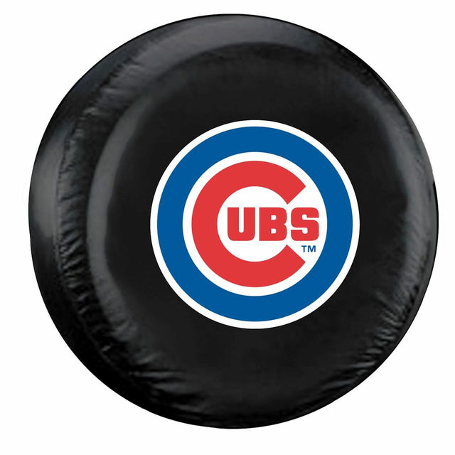 Funda para neumáticos de los Chicago Cubs, tamaño grande, color negro