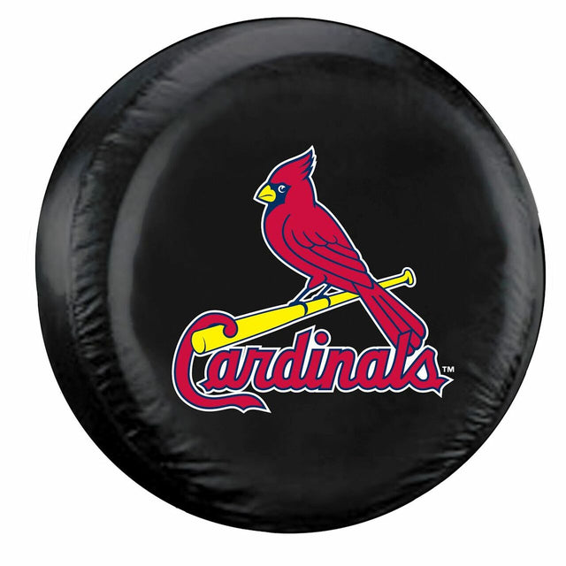 Funda para neumáticos de los St. Louis Cardinals, tamaño grande, color negro
