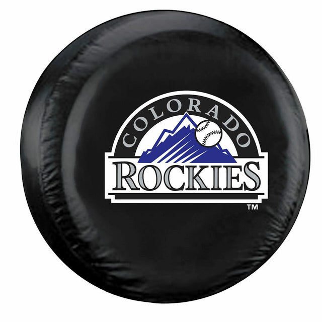 Cubierta para neumáticos de los Colorado Rockies, color negro (tamaño estándar)