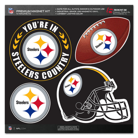 Pittsburgh Steelers Magnet Kit 4 Piece CO