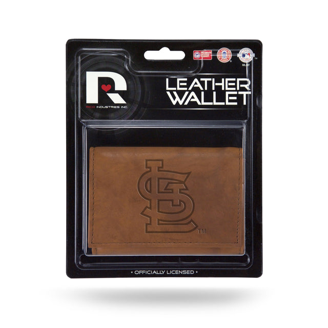 St. Louis Cardinals Leather Embossed Trifold Wallet