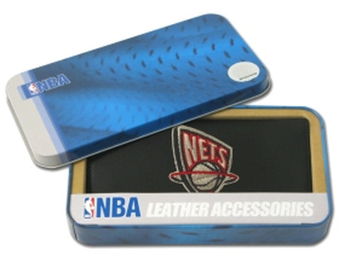 ~New Jersey Nets Checkbook Cover Embroidered Leather CO~ backorder