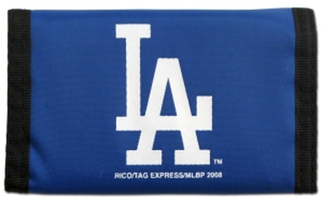 Cartera de nailon con tres pliegues de los Dodgers de Los Ángeles