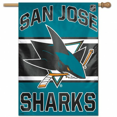 ~San Jose Sharks Banner 28x40 Vertical - Special Order~ backorder