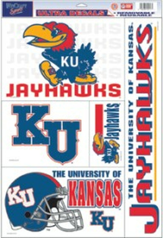 Kansas Jayhawks Decal 11x17 Ultra