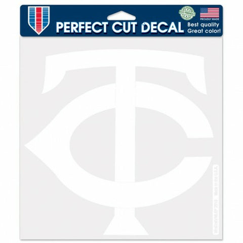 Minnesota Twins Decal 8x8 White - Special Order
