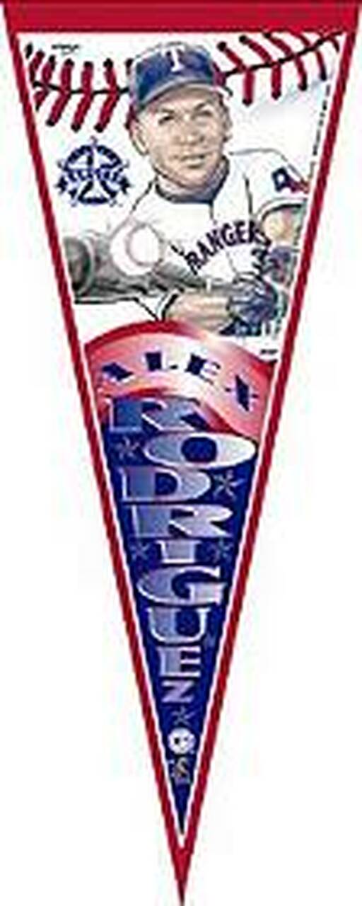 Banderín de Alex Rodríguez de los Rangers de Texas