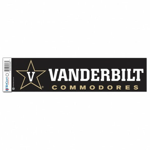 ~Vanderbilt Commodores Decal 3x12 Bumper Strip Style - Special Order~ backorder